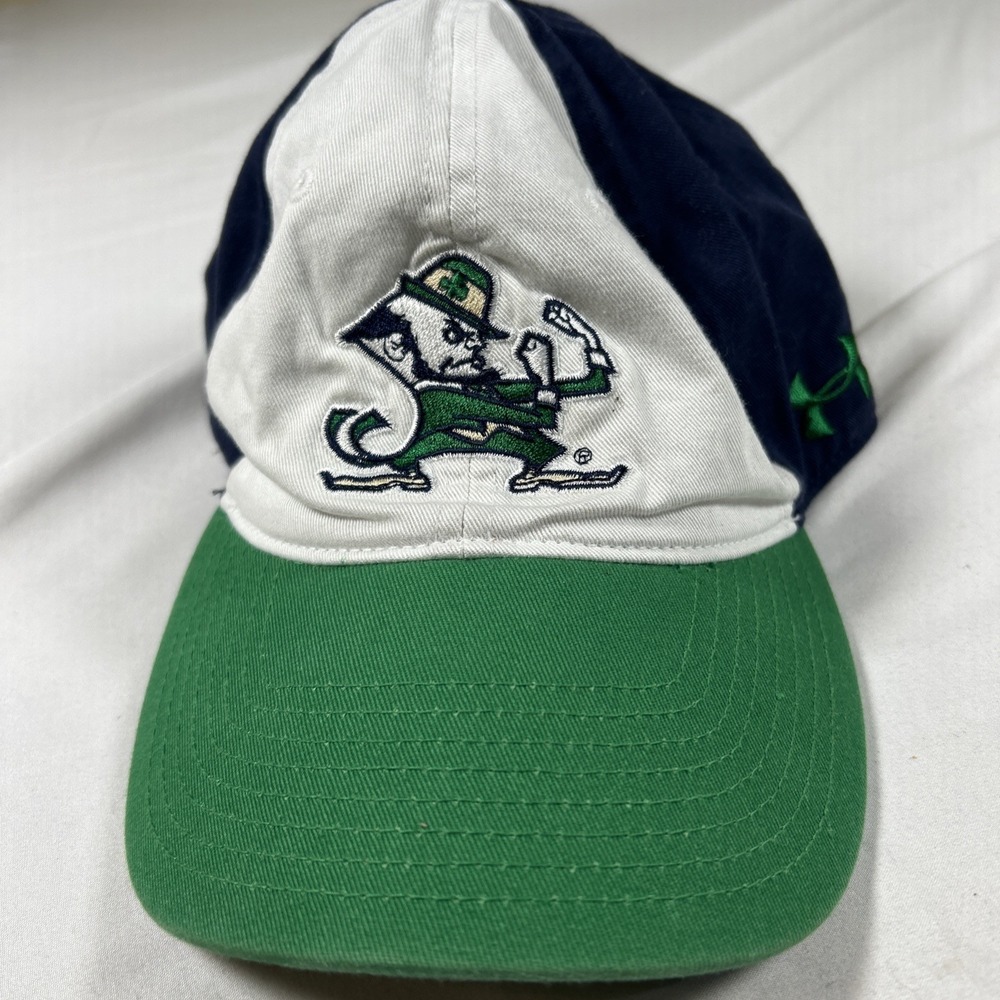 Vintage Notre Dame Fighting Irish Youth Under Armour Cap Hat Adjustable